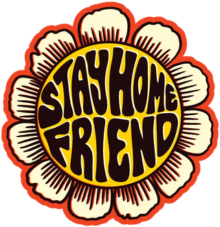 Stay Home Friend daisy logo