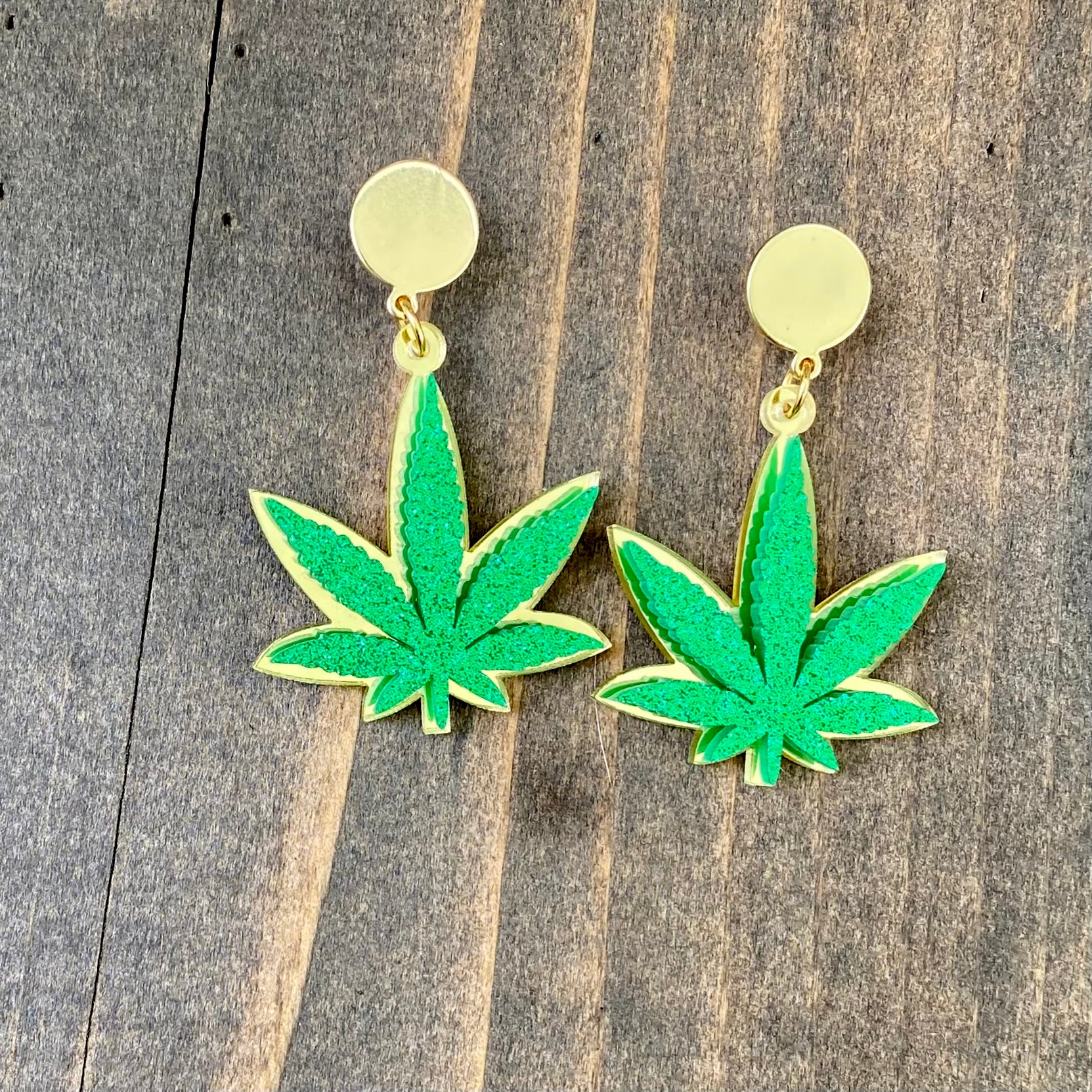 Marijuana earrings sale